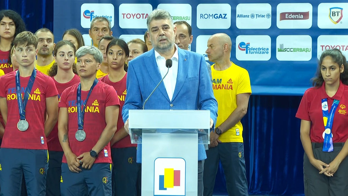 Premierul Marcel Ciolacu a participat la ceremonia dedicată sportivilor români medaliați la competițiile sportive internaționale Premierul Marcel Ciolacu a participat la ceremonia dedicată sportivilor români medaliați la competițiile sportive internaționale