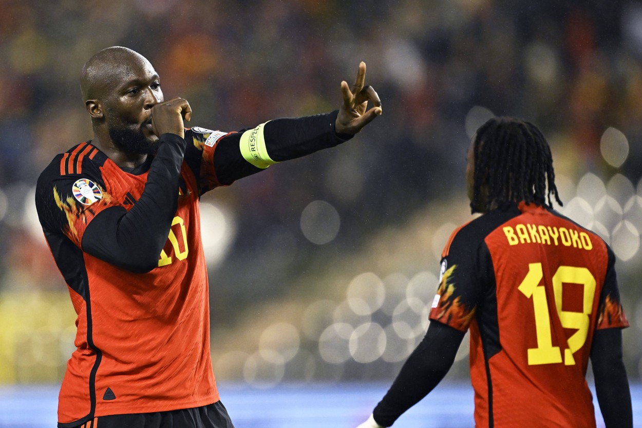 Rezultatele serii în preliminariile EURO 2024. Romelu Lukaku dă patru goluri într-o repriză