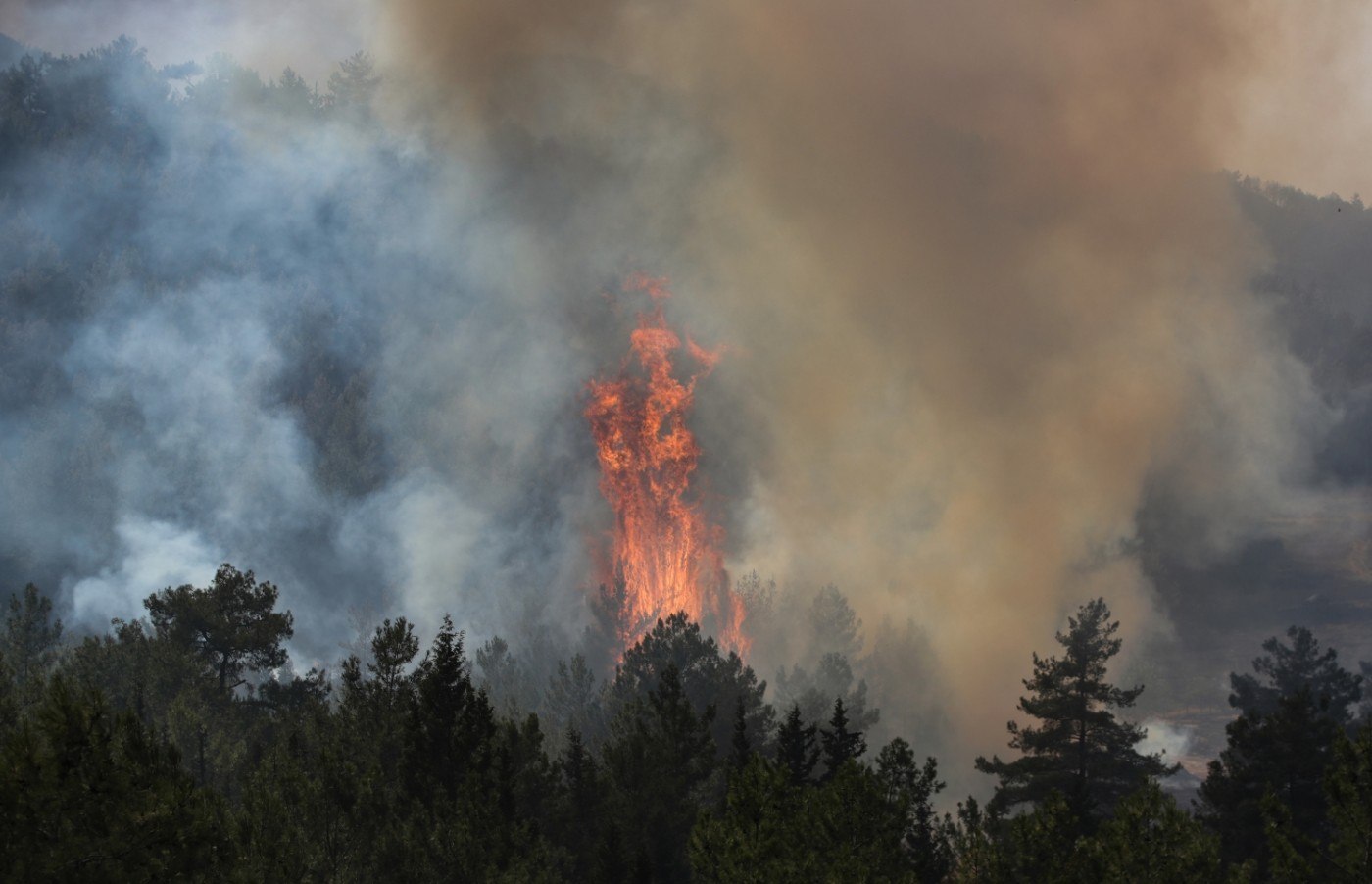 Mobilizare de amploare în Turcia. Avioane, elicoptere și 1.400 de pompieri luptă împotriva incendiilor din nord-vestul țării VIDEO