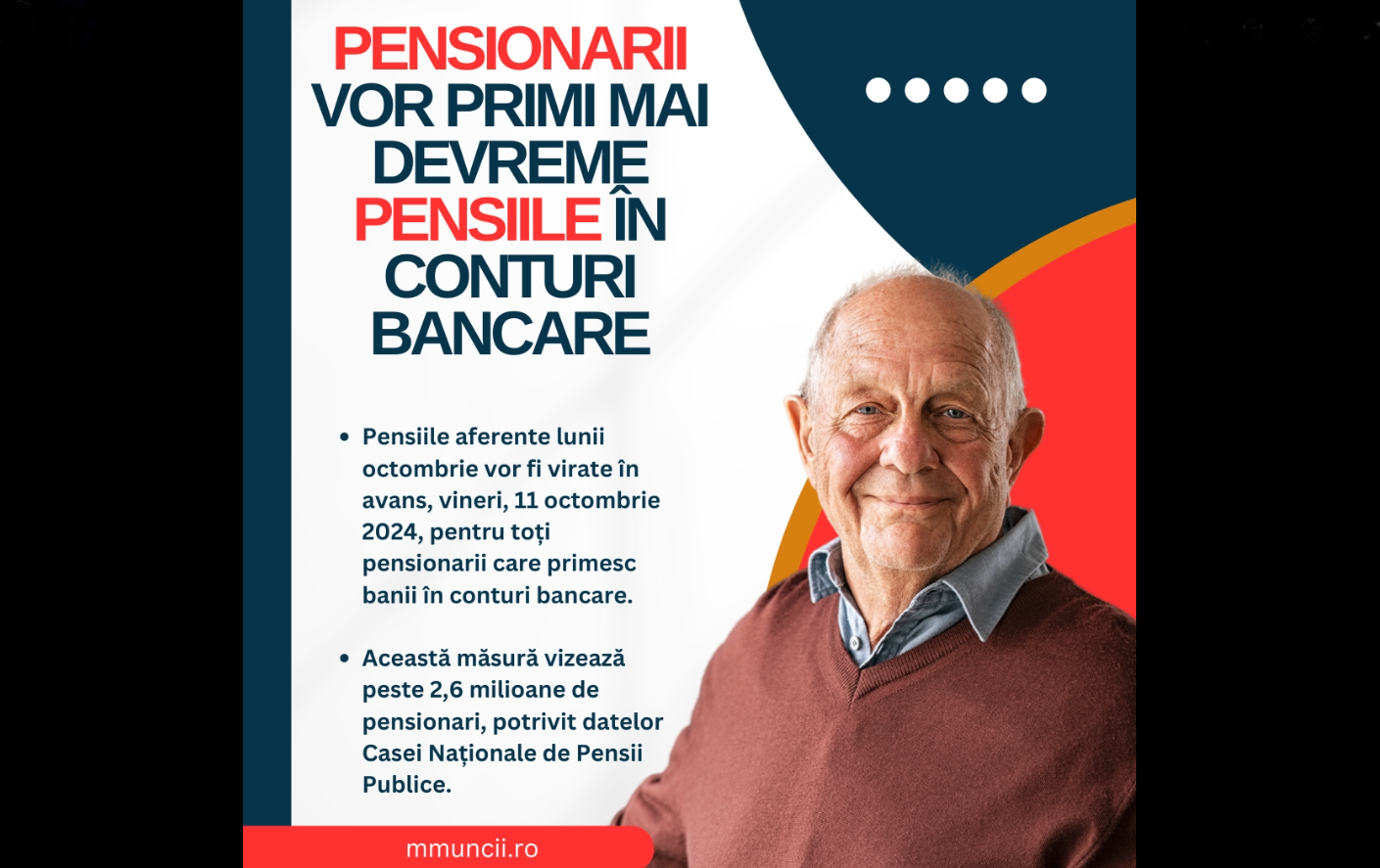 Pensiile vor fi virate mai DEVREME/ Ministerul anunță că, vineri, pensionarii vor avea banii pe CARD Pensiile vor fi virate mai DEVREME/ Ministerul anunță că, vineri, pensionarii vor avea banii pe CARD