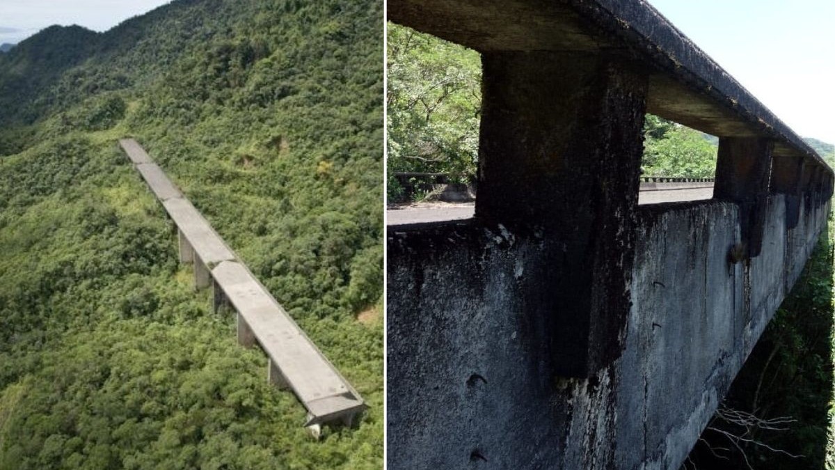 Construcția uriașă din mijlocul junglei care nu duce nicăieri. Un pod nefinalizat și abandonat a devenit atracție turistică, în Sao Paulo